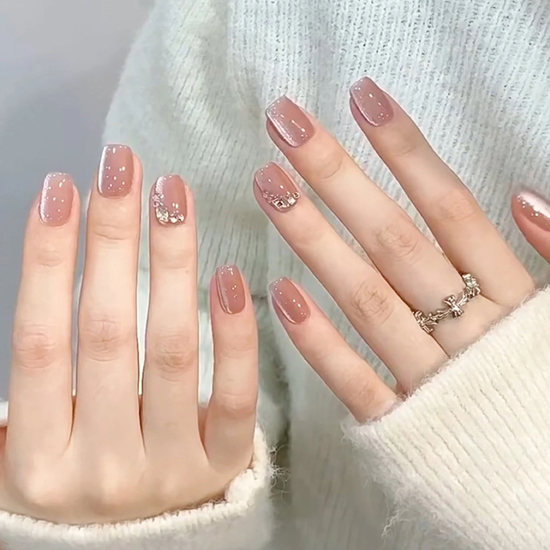 Yiyi Dance 10 piezas de uñas hechas a mano, terapia de luz, uñas, dopamina, uñas, uñas, parches al por mayor