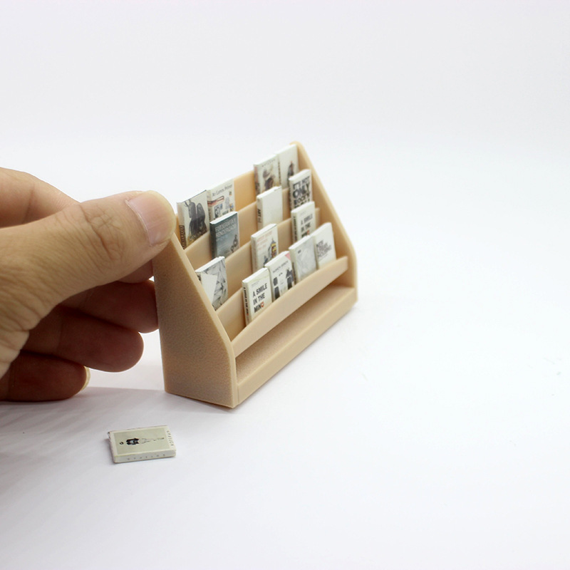 Doll House Accessories Miniature Furniture Scene Model Mini Simulation Bookshelf Storage Rack Cross-border Hot Mining