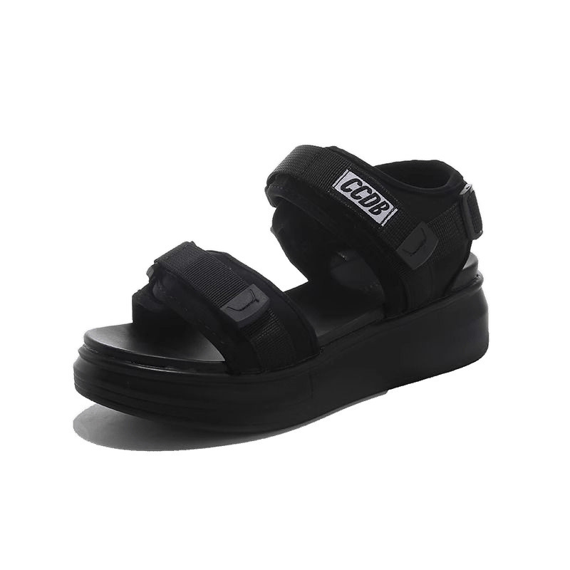 Sandalias deportivas especiales para mujeres 2026 verano nuevo tacones de moda zapatos de muffin de suela gruesa zapatos de playa para mujeres