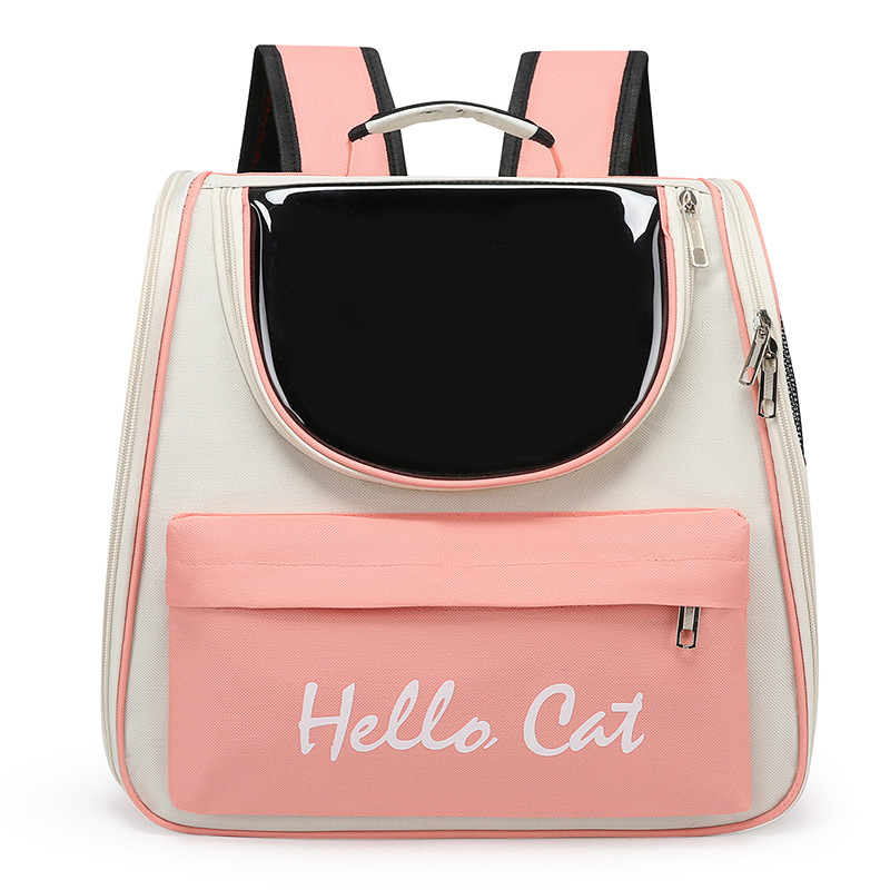 Cat bag, canvas cat bag, dog pet bag, portable large-capacity backpack rabbit suitcase when going out