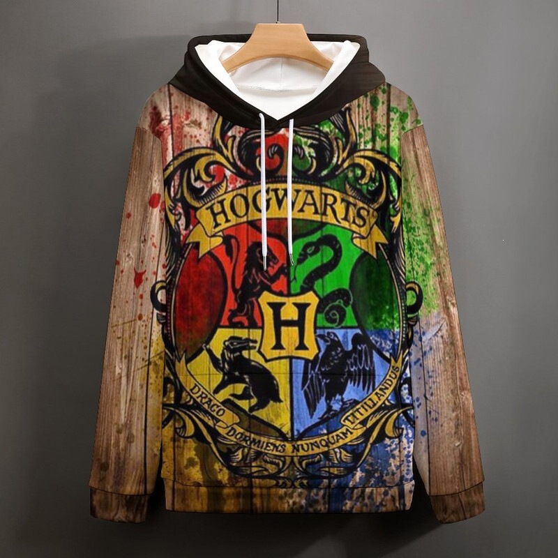 Harry Potter Casual 3D Digital Print Hoodie for Men and Women, Active Hooded Sweatshirt, Direct from the Manufacturer