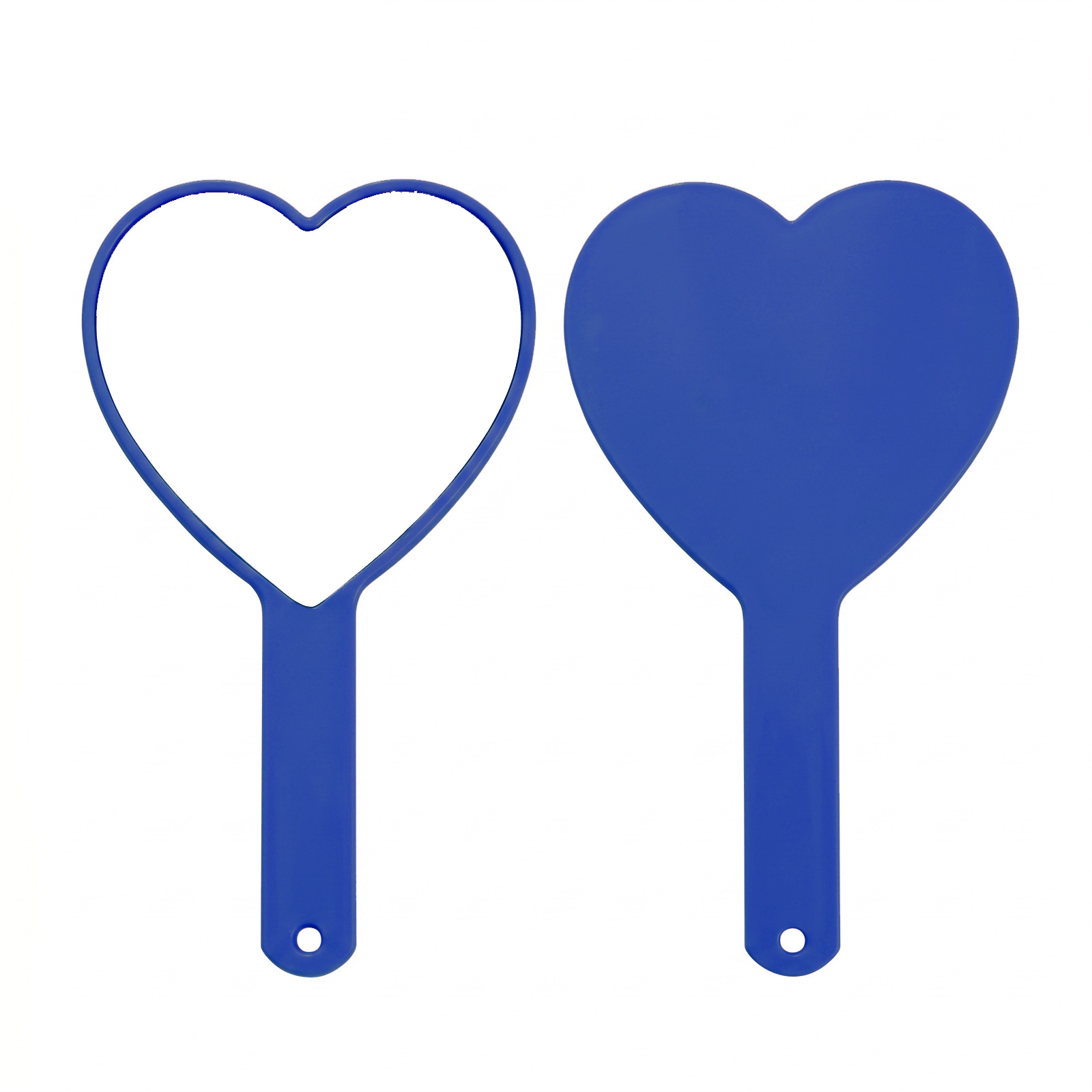 Big Heart Handheld Mirror [Dark Blue] 12*22cm