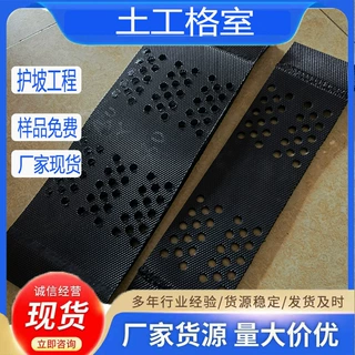 高50100200mm土工格室坡面防护绿化种植格室打孔压花格室生态护坡