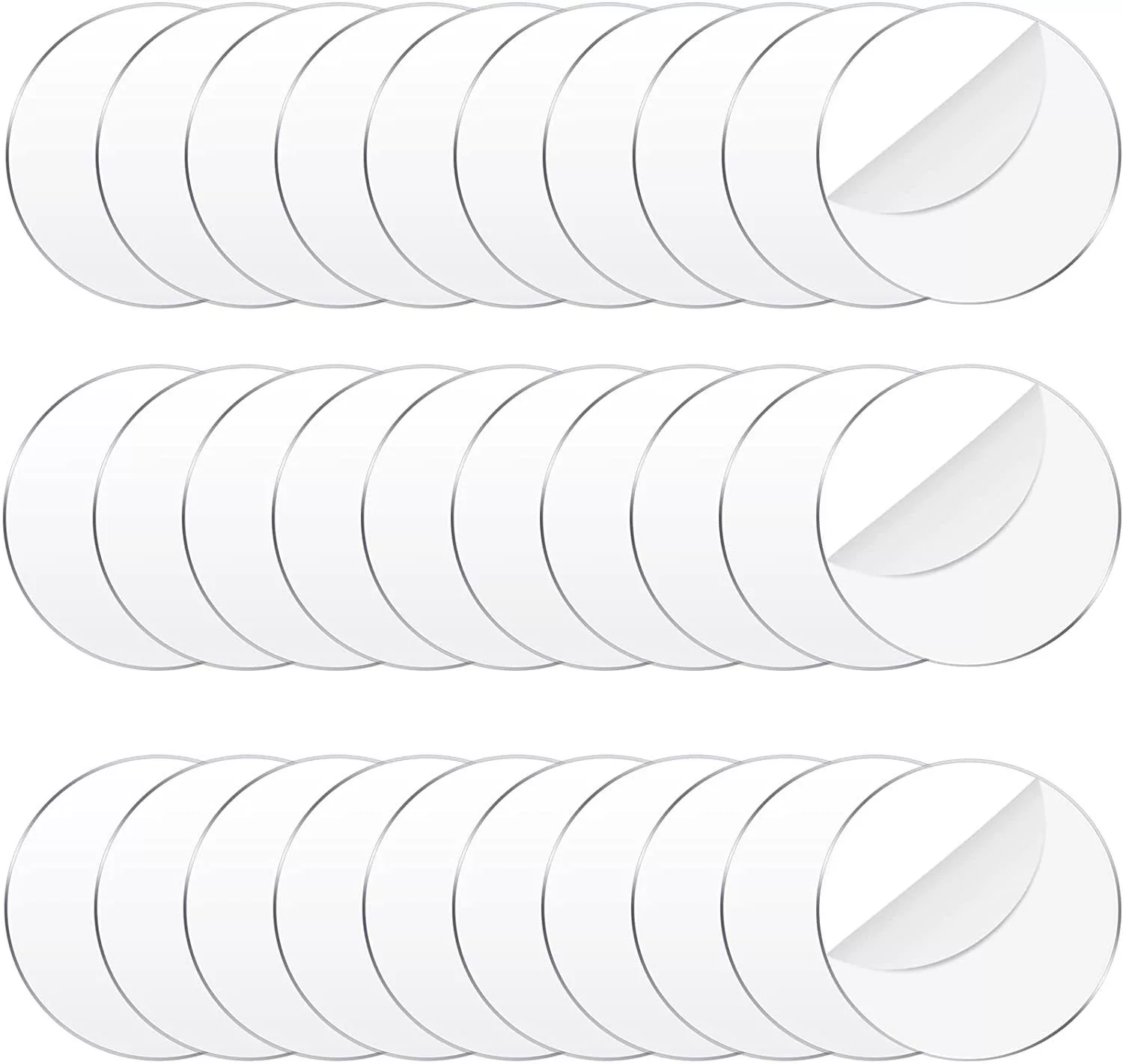 30 штук прозрачный пустой акриловый диск DIY День Святого Валентина пасхальные украшения ремесла