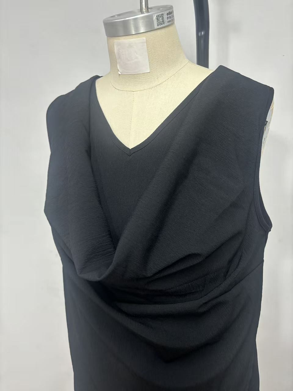 Women's Sleeveless Stand Collar Solid Color Cotton Linen Suit Elegant Loose Resort Style Spring Summer_ecoleips.com