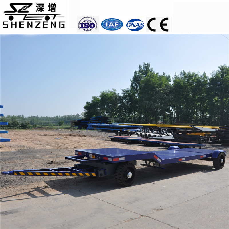 4吨平板拖车 高低板转运拖车 运输工具车 高低板运输挂车