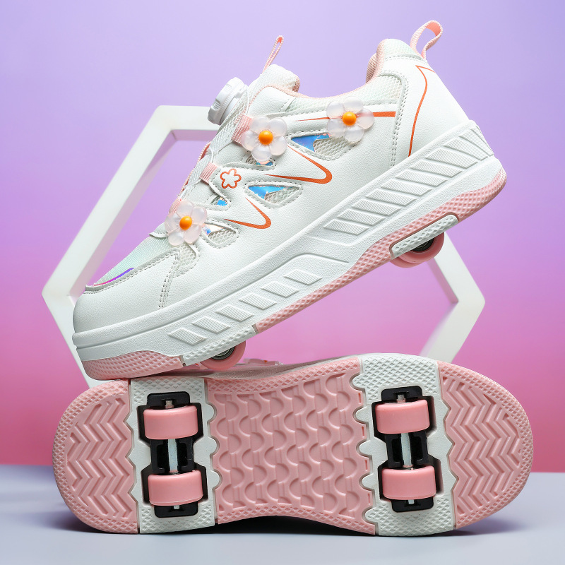 Children's Four-Wheel Double-Row Roller Skates, Cheap Roller Skates for Kids, Boys and Girls Eight-Wheel Sports Skates Children's Four-Wheel Double-Row Roller Skates, Cheap Roller Skates for Kids, Boys and Girls Eight-Wheel Sports Skates