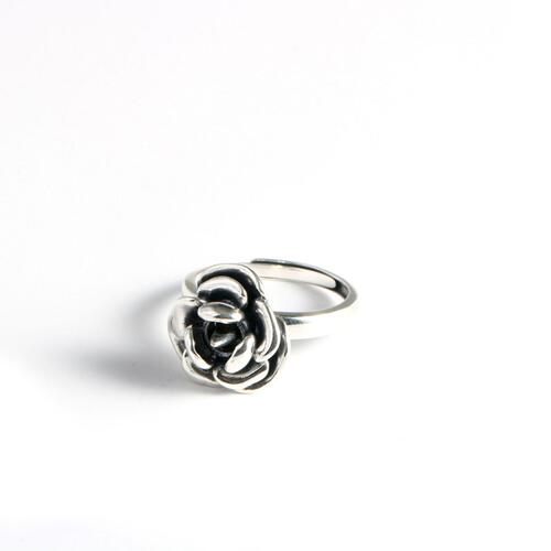 Dark rose anti-wolf index finger ring for women niche rotating ready-to-use self-defense self-defense open metal ring wholesale