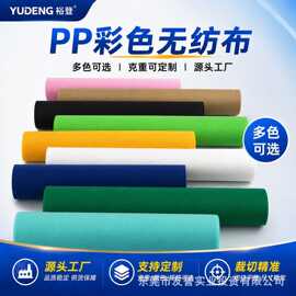无纺布定制环保手袋包装布料可印花30~300克pp彩色防尘纺粘无纺布
