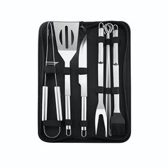 BBQ ステンレス鋼オックスフォード布バッググリル 9 点セット組み合わせ屋外バーベキューポータブルセット工場直販