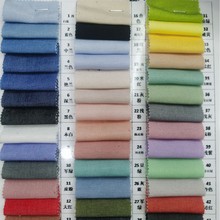 免洗仿牛仔天丝麻面料薄款休闲服装上衣裤子裙装人棉涤斜纹哑光布