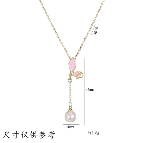 Women's Necklace, Japanese and Korean Style, Fashionable and Simple, Flower Zirconia Design, Unique and Elegant Titanium Steel Pendant