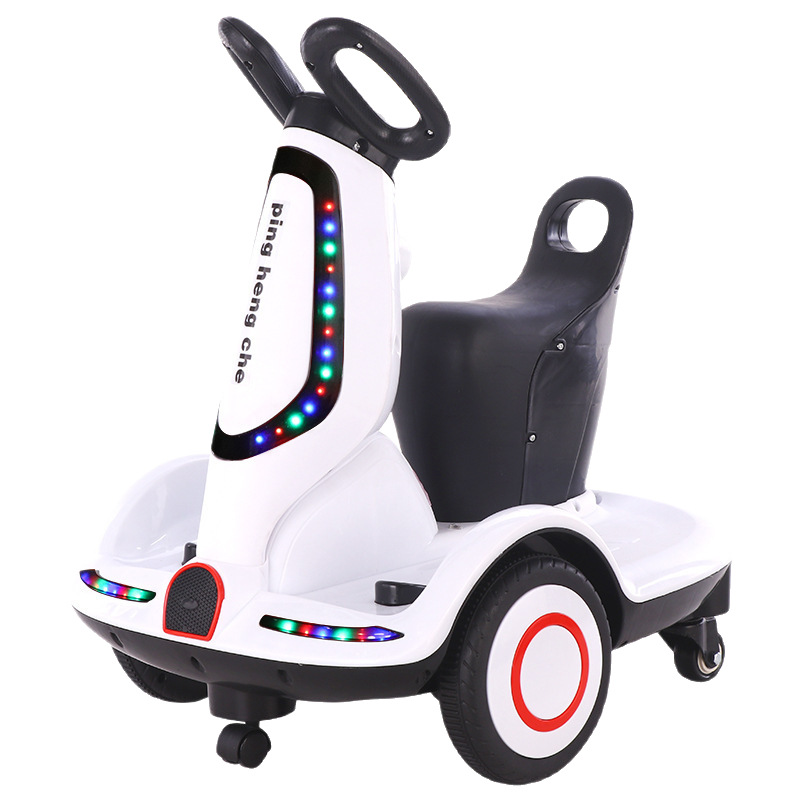 Auto Eléctrico Infantil con Control Remoto, Recargable y con Luces, para Interior y Exterior