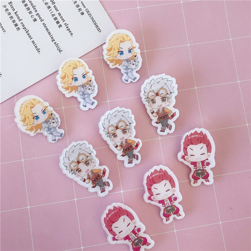Cartoon character acrylic Douluo Dalu creative animation peripheral birthday brooch Tang San Xiaowu support badge