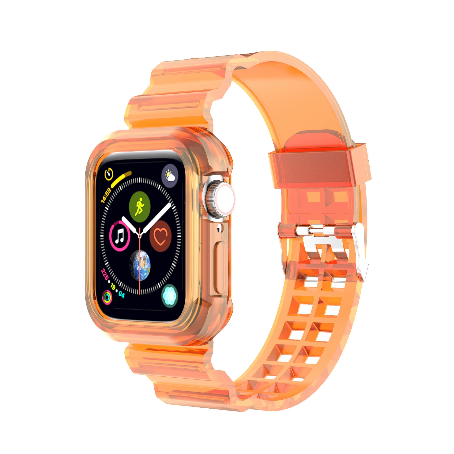 Подходит для Apple iWatch серии 7654321se glacier интегрированный прозрачный ремешок, подходит для 41/45 мм