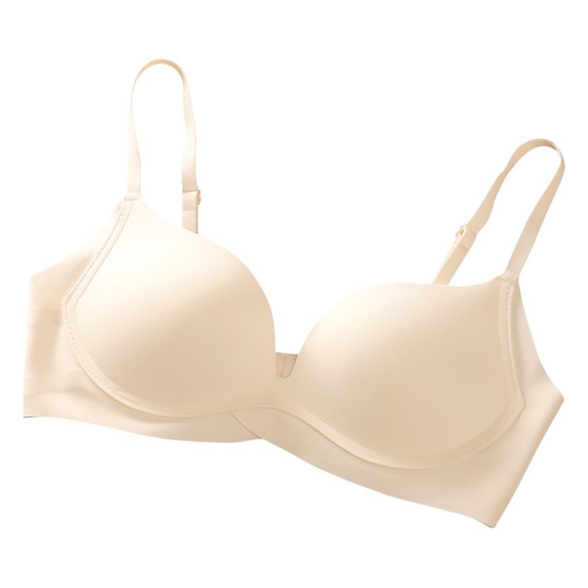 Ropa interior sin costuras de las mujeres Pequeño pecho empuje hacia arriba soporte superior anti-caída colección de mama soporte suave sujetador inalámbrico chica ropa interior verano