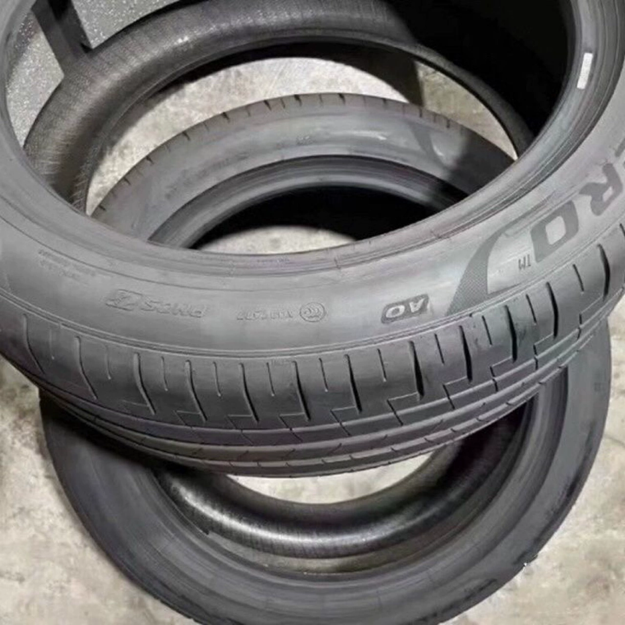 Подержанные шины Pirelli P Zero PZ4 245/45R19 AO NCS Silent Cotton оригинал Audi A6