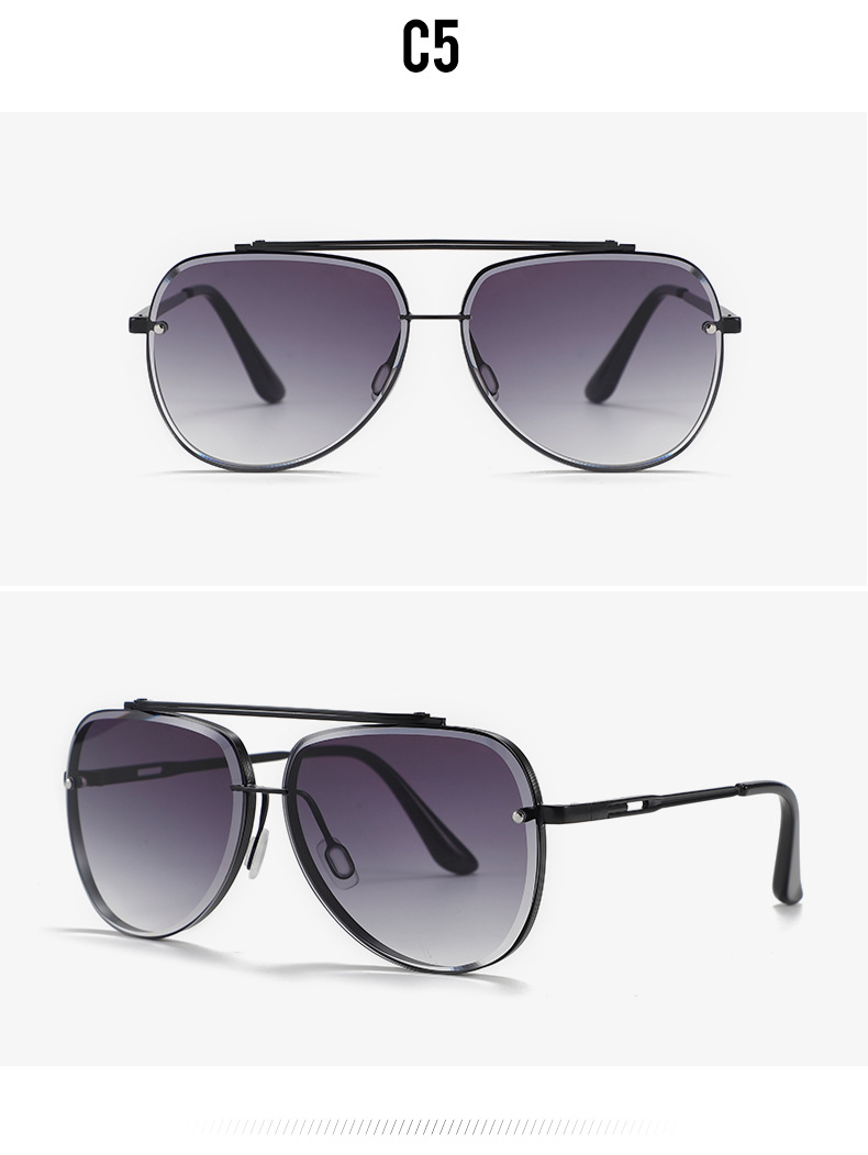 Streetwear Geometric Pc Round Frame Full Frame Men's Sunglasses display picture 3