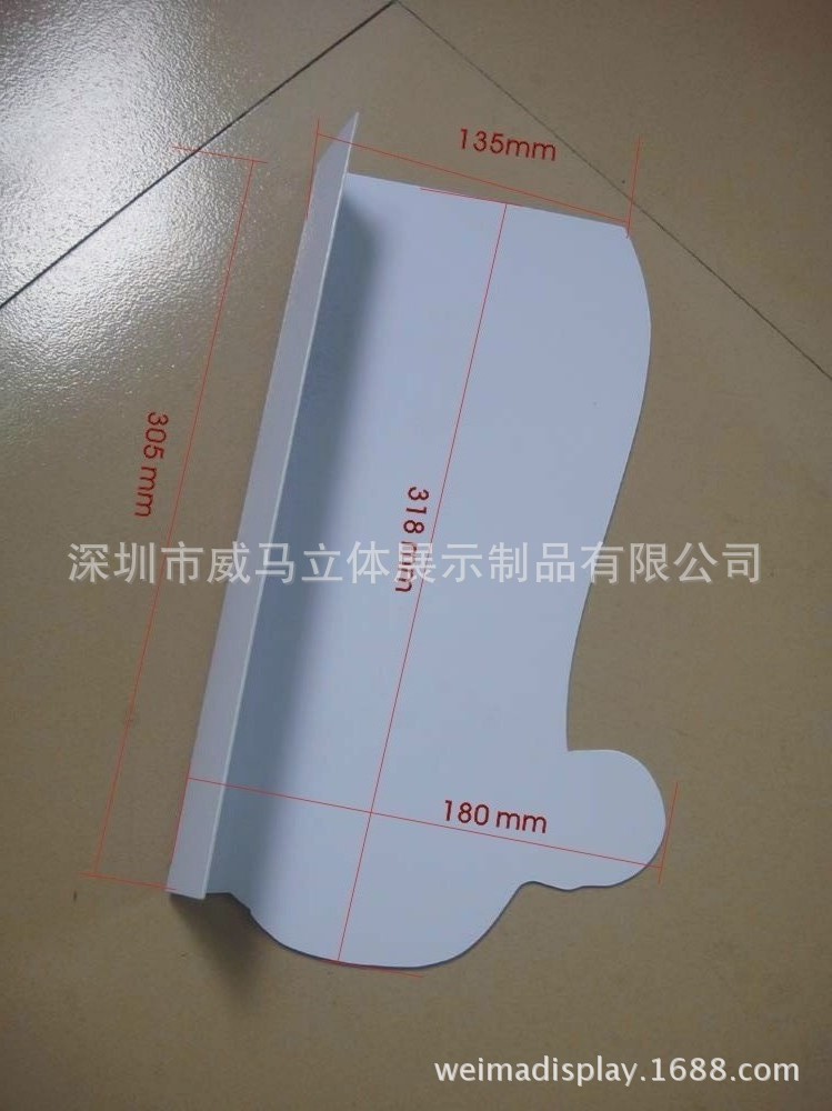 厂家供应质优价美PVC广告展示L形台卡 PVC桌卡