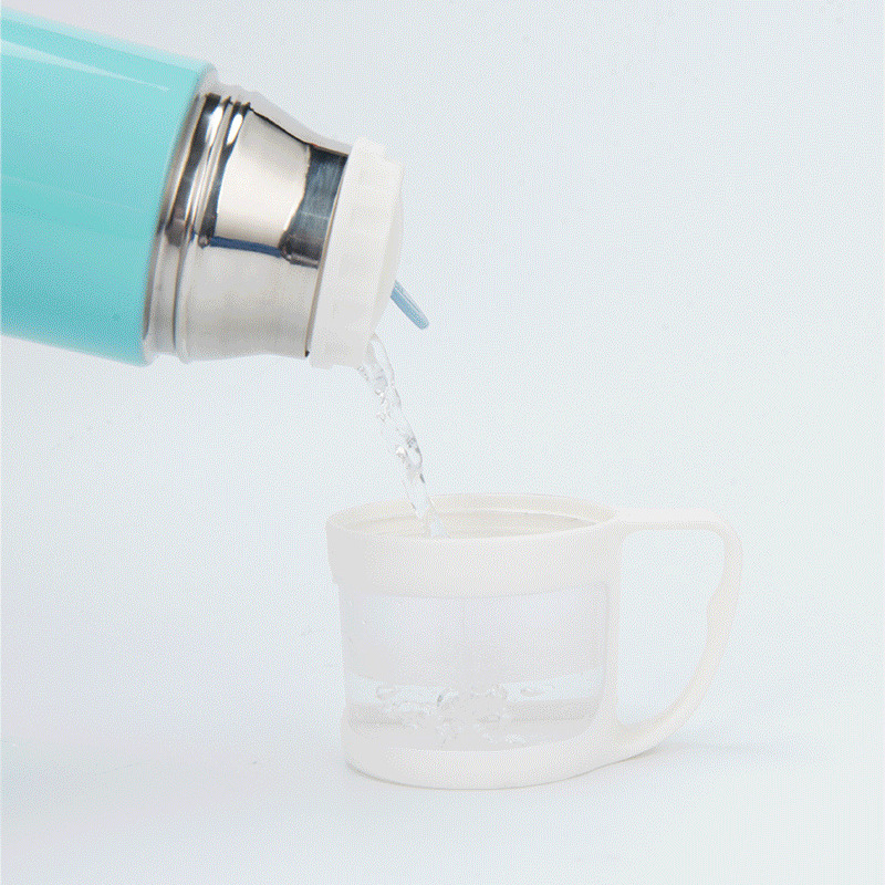 宠物随行杯  人宠物共用便携水杯  硅胶户外不锈钢狗狗猫咪饮水瓶