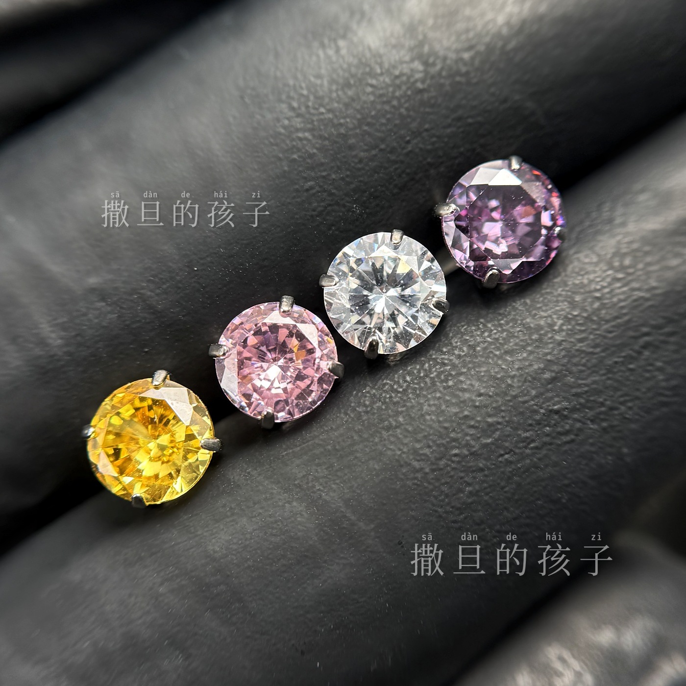 Labret stud lip piercing jewelry styling detail