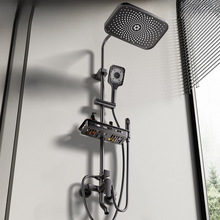 304不锈钢淋浴花洒套装家用卫浴室淋雨洗澡沐浴增压恒温喷头厂家