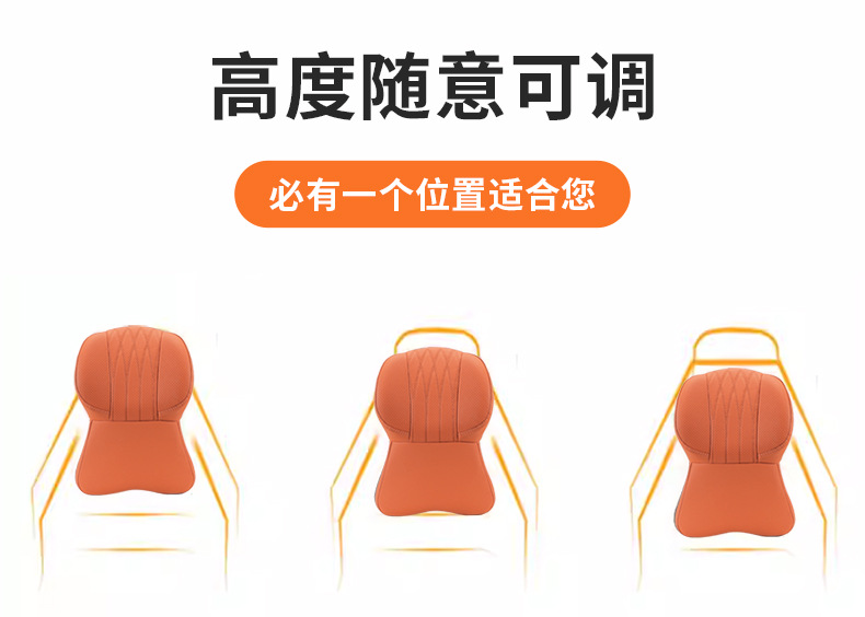Car Headrest, Driving Seat, Neck and Waist Support, Car-Mounted Memory Foam Pillow, Sports-Grade, All-Season Universal Model