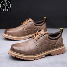 winter non-Slip walking leather shoes for men sneakers Boots