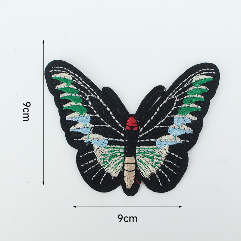 Círculo de bordado de computadora dibujos animados bordados pegatinas de tela letras bordadas pegatinas de toallas bordadas pegatinas de ropa zapatos sombreros