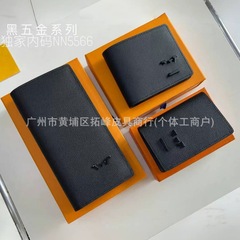 真皮长款男士钱包大容量多卡位卡包钱包全皮荔枝纹口袋夹跨境货源