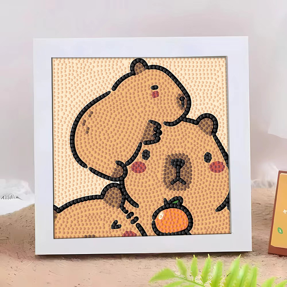 Diamante infantil DIY hecha a mano con material de marco paquete de dibujos animados Sanliou pegatinas de diamante regalo al por mayor pinturas de mampostería