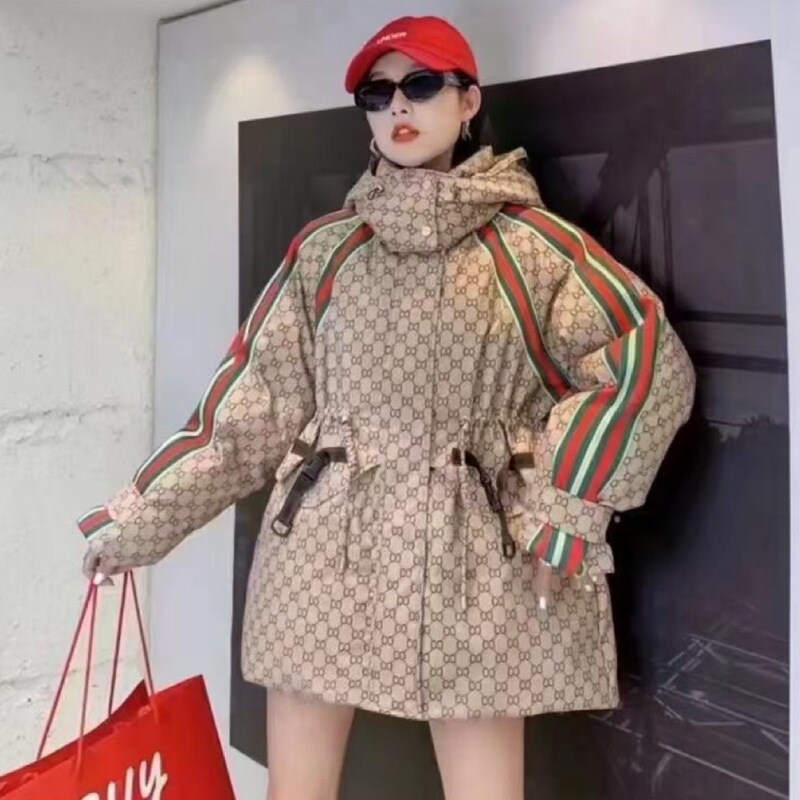 2024 Winter New European Style Women's down Jacket Mid-Length Trendy Brand Thickened White Goose down Parka 2024 Winter New European Style Women's down Jacket Mid-Length Trendy Brand Thickened White Goose down Parka