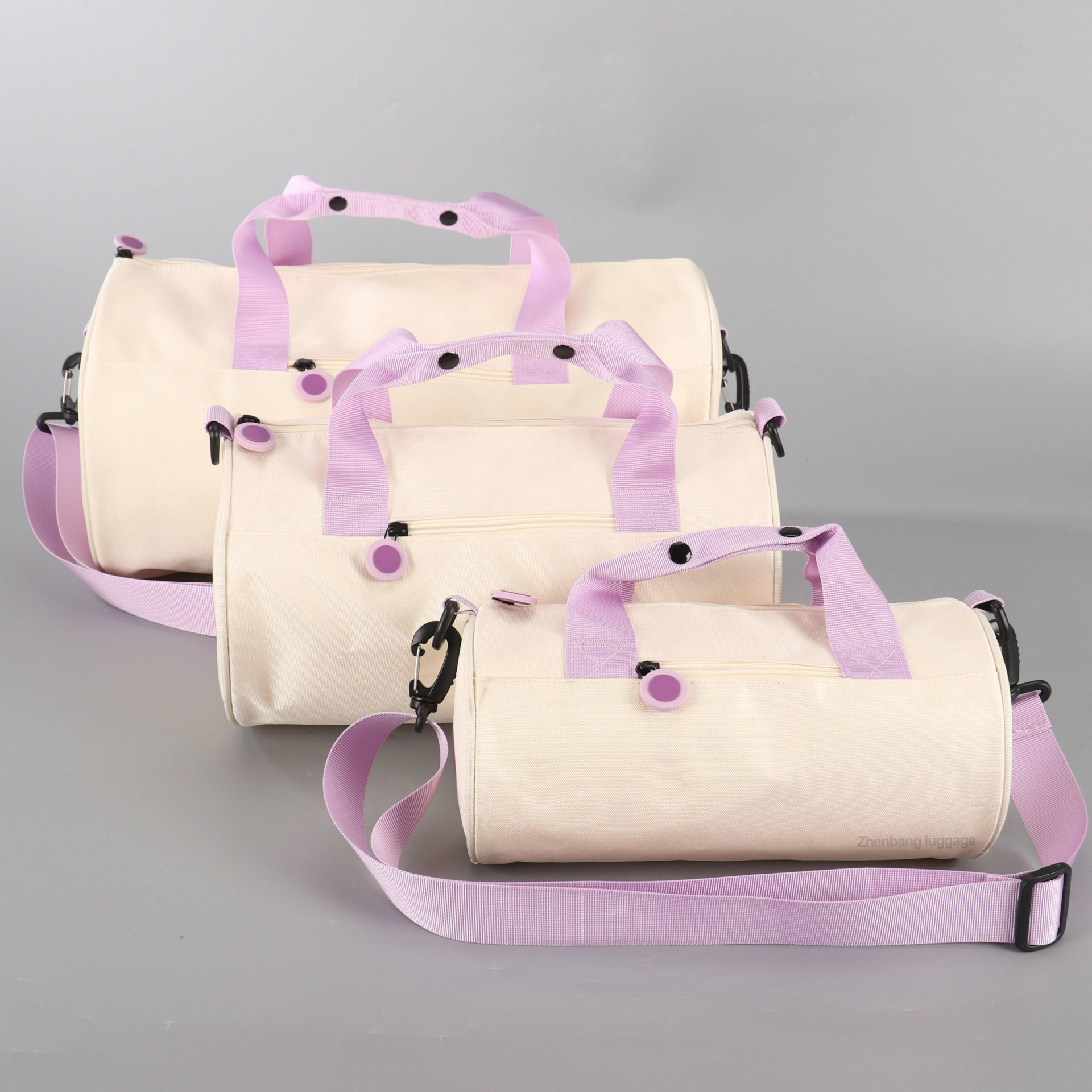 ヨガフィットネスバッグ、水泳スポーツバッグ、防水軽量荷物バッグ、円筒形ダンスバッグ、ロゴ印刷可能、新年