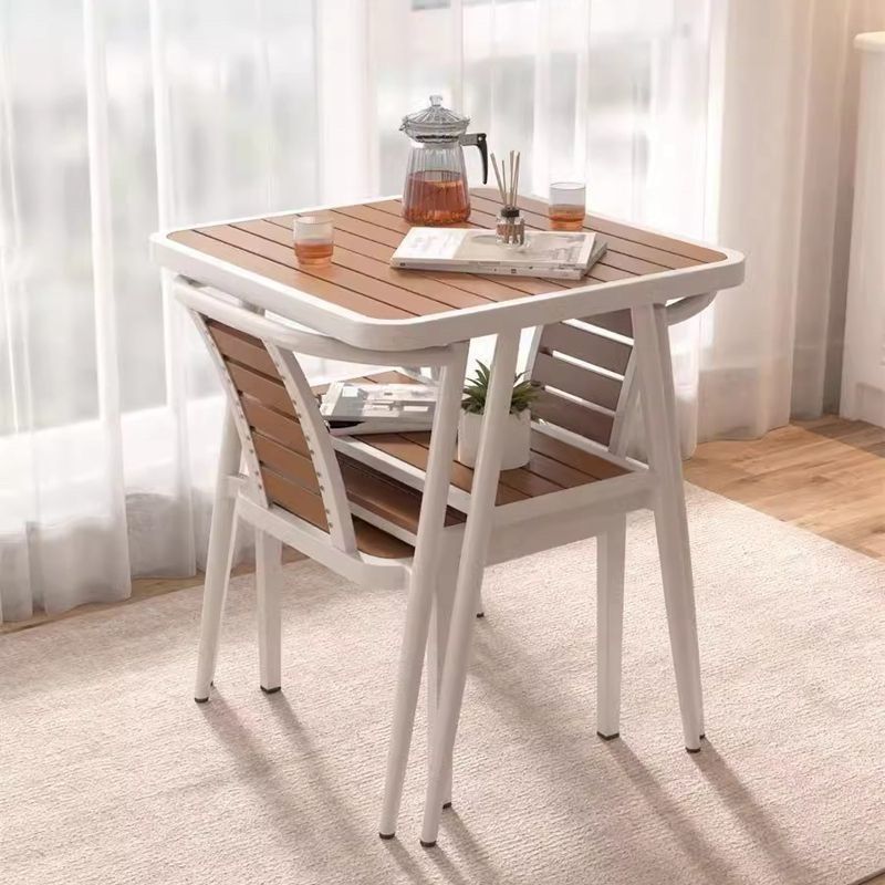 Popular Balcony Leisure Area Layout Villa Simple Outdoor Table and Chair Combination Household Internet Celebrity Tea Table Small Household