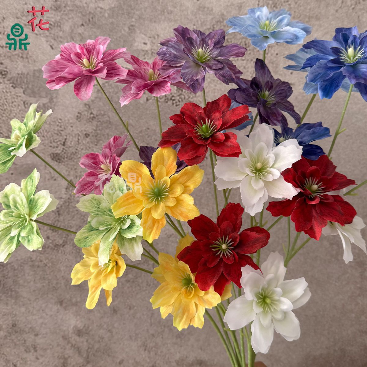 Begonia New Wedding Simulation Flower 3-head Begonia Flower Wedding…