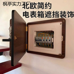 电表箱遮挡装饰画衣帽钩免打孔网红空开遮丑神器配电箱挂画置物架