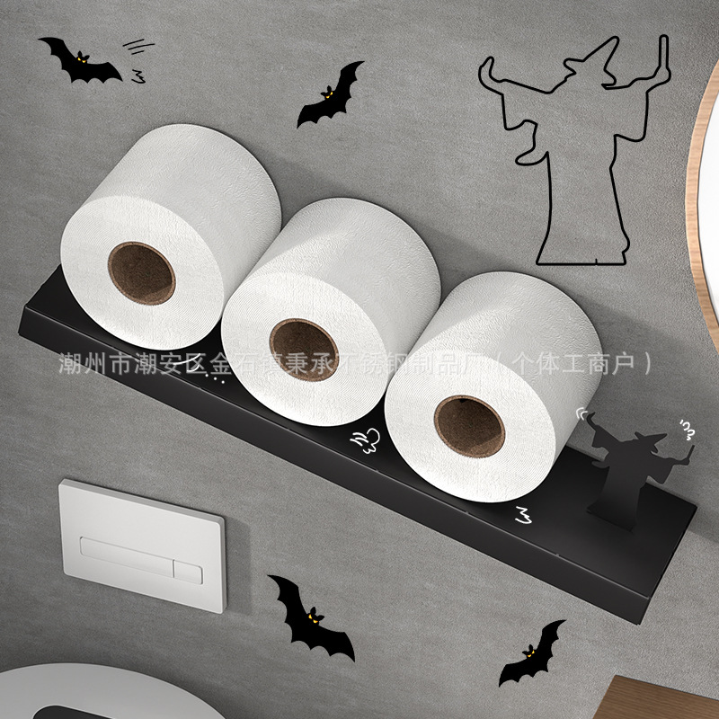 Personalizado estante de papel creativo sala de estar cocina estante de toallas de papel inodoro estante de almacenamiento de toallas de baño estante de papel de decoración de metal