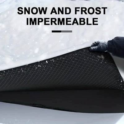 anti-freeze magnetic snow cover, car — Car snow shield