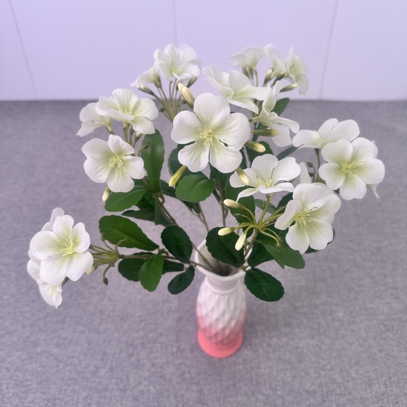 仿真花把束胶片海棠花3D打印家居装饰婚礼庆典摄影道具小清新把花|undefined