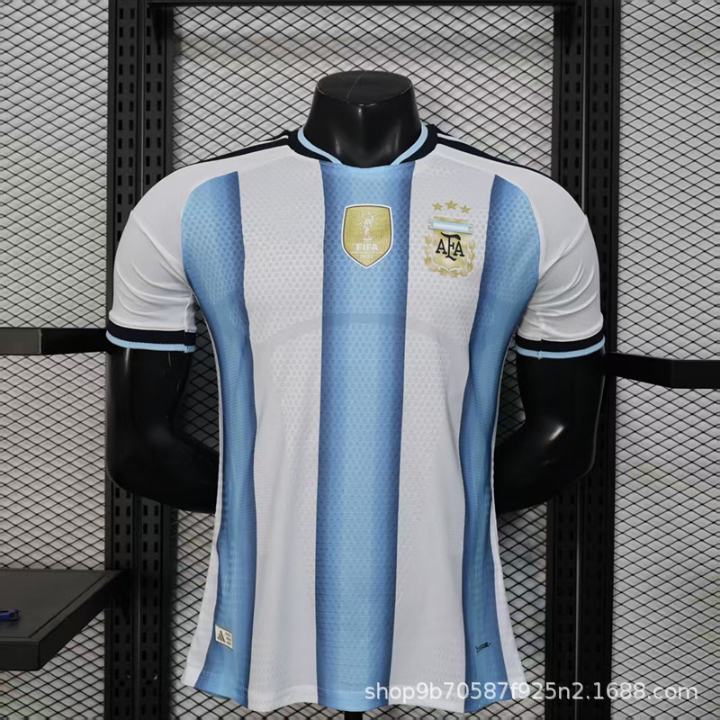 Fábrica de pedidos al por mayor 2026 Copa del Mundo de jugadores de la edición de camiseta de manga corta Argentina España