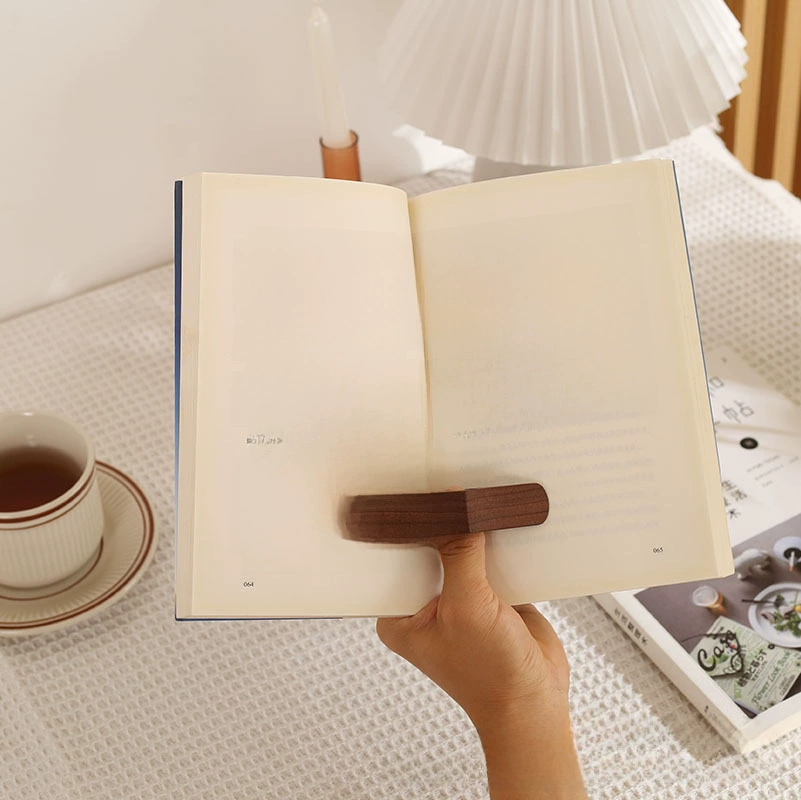 Кросс-бред thumbbook поддержка древесной чтение книга ленивое предположение книга пряжка одноручное чтение кольцо артефакт для нажатий и пальцев