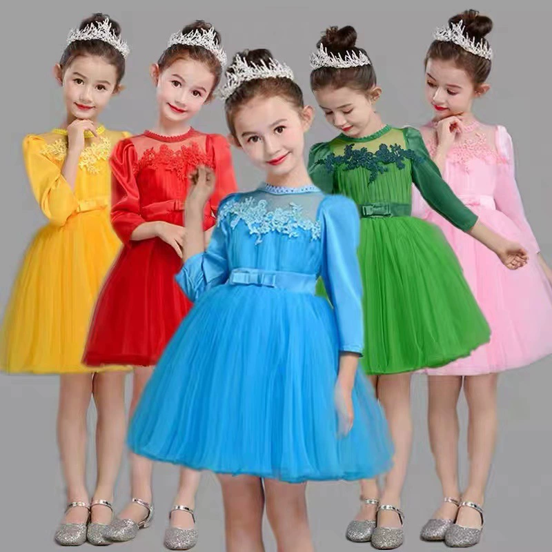 Детский костюм для хора Учащиеся начальных и средних школ, декламация стихов, танцевальный костюм, платье для мальчиков и девочек