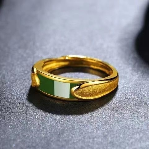 Geometric Pattern Simple Style Geometric Copper Plating Men's Open Rings Men Band Rings