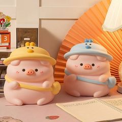 ネットで話題の新作、可愛い豚のカップル型ホームデコレーション貯金箱。女の子、男の子、子供向けの貯金箱、卸売対応。
