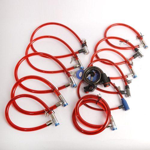 Factory Circle Key Lock Bike Steel Cable Lock Electric Bike Anti-Theft Lock Multiple Specifications Lock Accessories Steel Wire Lock Chain Lock