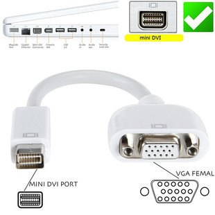 Mini DVI to VGA�D�Ӿ� ����DVI�DVGA�D�Qҕ�l�� ������ ��ͶӰ�x