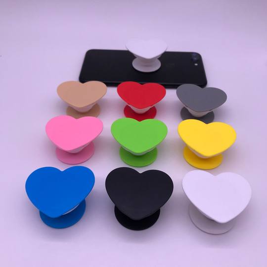 New transparent airbag mobile phone bracket round plane groove airbag material heart-shaped groove transparent airbag folding