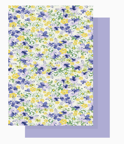 Papel de regalo floral de jardín pequeño de siete colores, embalaje de regalo hecho a mano de bricolaje, floristería, papel de regalo floral
