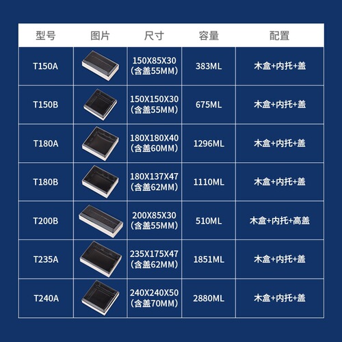 Disposable high-end wooden lunch boxes, sushi and fresh meat packaging boxes, environmentally friendly and degradable take-out packaging boxes of various specifications