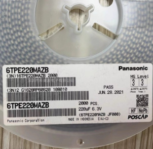 ԭ�b����6TPE220MAZB 6.3V 220uF B��3528 ����ESR�ۺ����g���